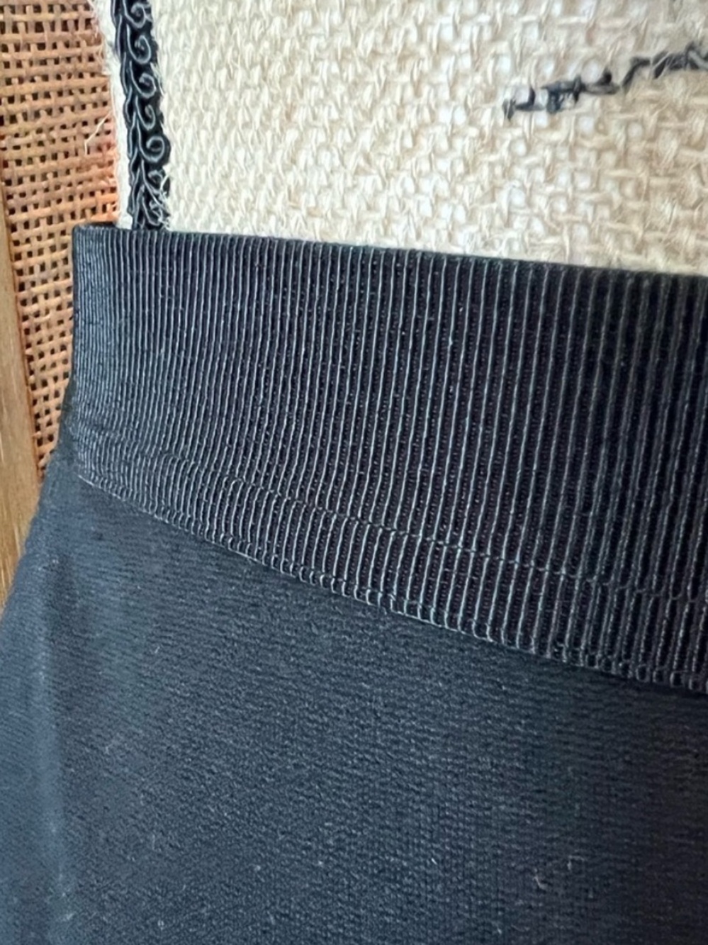 Ann Taylor Black Knit Trumpet Midi Skirt | Size 6 | Like New - Picture 2 of 6